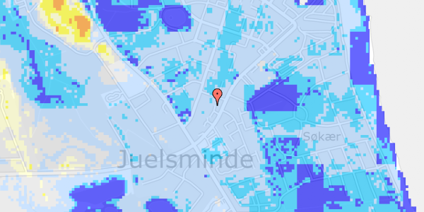 Ekstrem regn på Rousthøjs Alle 36