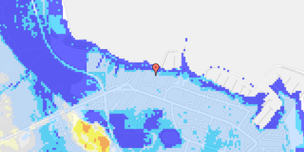 Ekstrem regn på Sandbjerg Strandvej 15