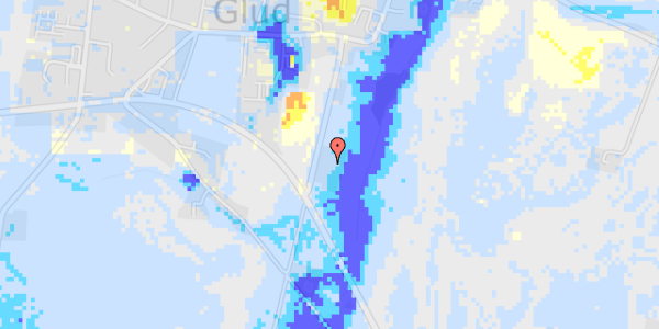 Ekstrem regn på Glud Tværvej 5