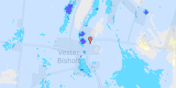 Ekstrem regn på Øster Bisholtvej 13