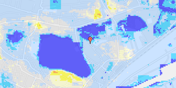 Ekstrem regn på A.D. Burcharths Vej 25, 1. th