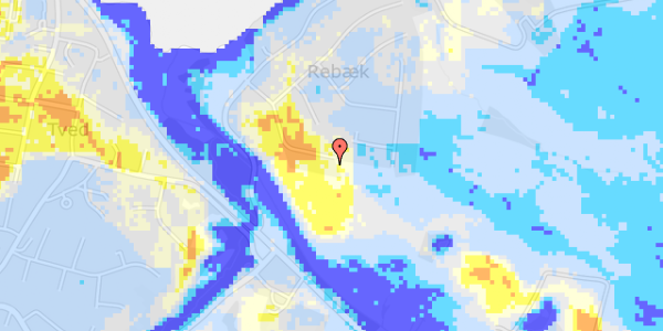 Ekstrem regn på Aabakken 22