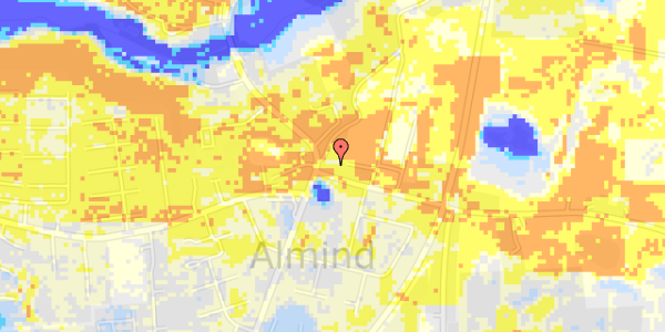 Ekstrem regn på Almind Østergade 1