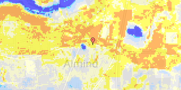 Ekstrem regn på Almind Østergade 6