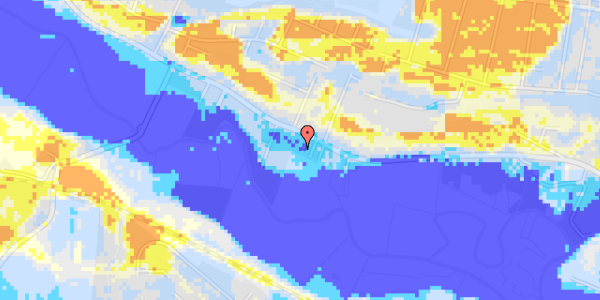 Ekstrem regn på Alpedalsvej 7K