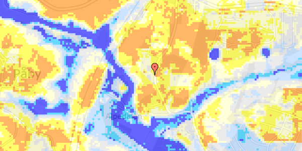 Ekstrem regn på Alpedalsvej 125