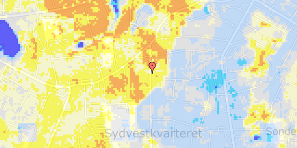 Ekstrem regn på Carl Plougs Vej 12