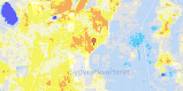 Ekstrem regn på Carl Plougs Vej 22B