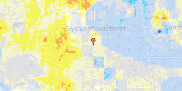 Ekstrem regn på Carl Plougs Vej 70