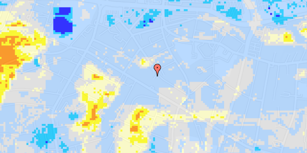 Ekstrem regn på Dalbygade 42D, 1. tv