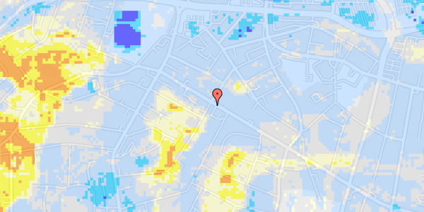 Ekstrem regn på Dreyersvej 1, st. mf