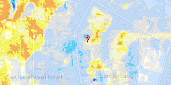 Ekstrem regn på Dreyersvej 57