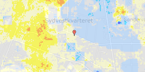 Ekstrem regn på Enev. Sørensens Vej 45