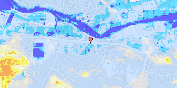 Ekstrem regn på Fredensgade 28, kl. 