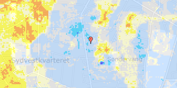 Ekstrem regn på Haderslevvej 105C, kl. 3