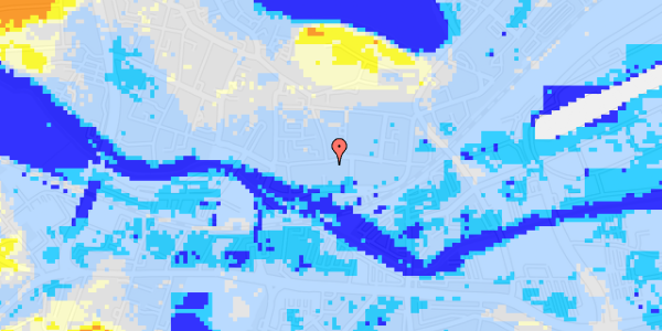 Ekstrem regn på Helligkorsgade 16, 1. th