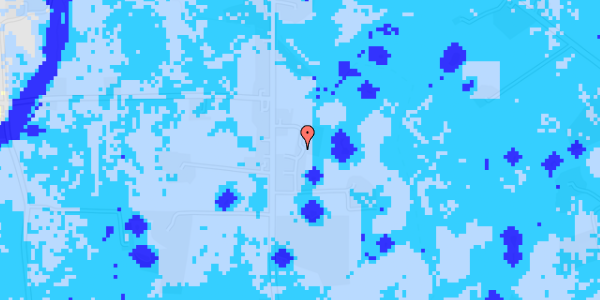 Ekstrem regn på Hovedvejen 242