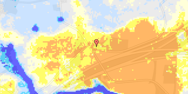 Ekstrem regn på Hulskovvej 74