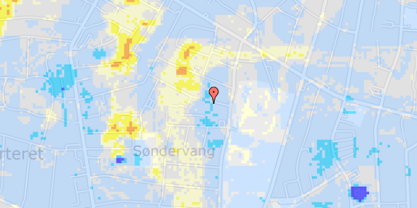 Ekstrem regn på Immanuelsvej 22B, 1. th