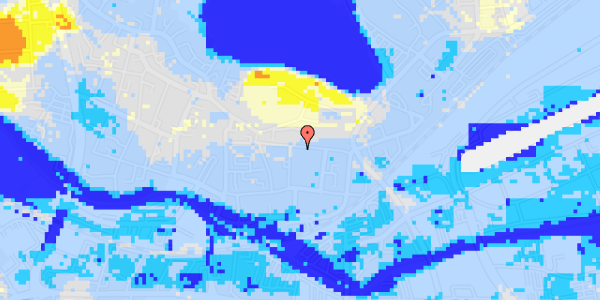 Ekstrem regn på Jernbanegade 16C, st. 