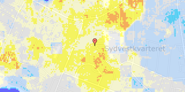 Ekstrem regn på Junghansvej 30, 1. th