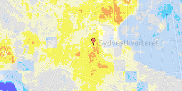 Ekstrem regn på Junghansvej 34, 1. th