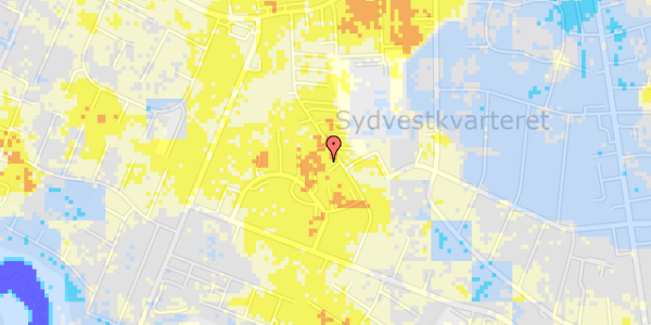 Ekstrem regn på Junghansvej 42, 1. th