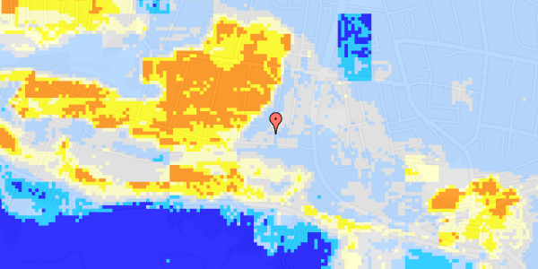 Ekstrem regn på Kastaniealle 12A, st. 1