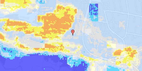 Ekstrem regn på Kastaniealle 12A, st. 2