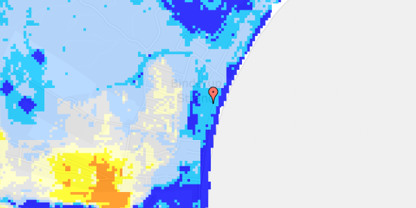 Ekstrem regn på Kystvej 80