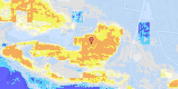 Ekstrem regn på Lindealle 16