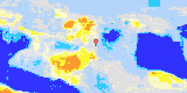 Ekstrem regn på Låsbygade 105, st. tv