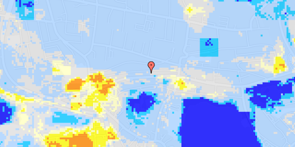 Ekstrem regn på Ndr. Ringvej 21, st. th