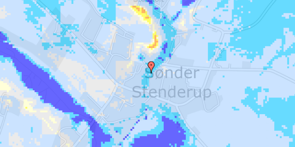 Ekstrem regn på Stenholtgade 9