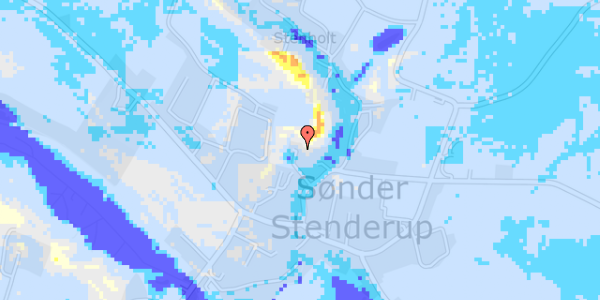 Ekstrem regn på Stenholtgade 17