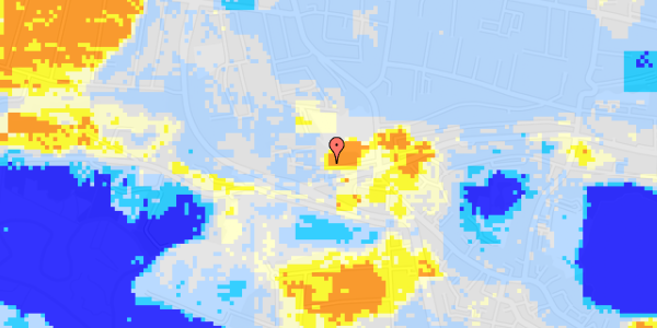 Ekstrem regn på Utzonsgade 18, 1. 