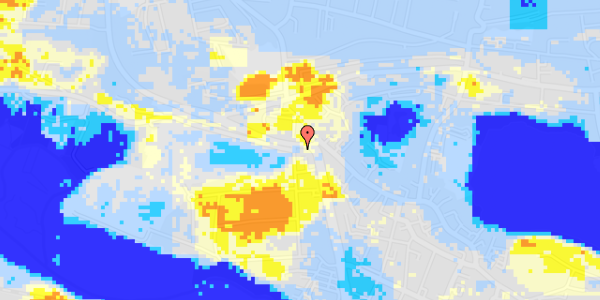 Ekstrem regn på Vejlevej 5, kl. tv