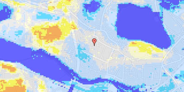 Ekstrem regn på Zahnsgade 34, st. th