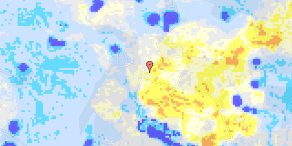 Ekstrem regn på Uhre Skovvej 28