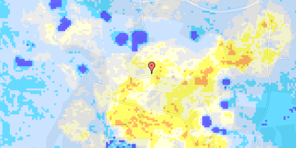 Ekstrem regn på Uhre Skovvej 30