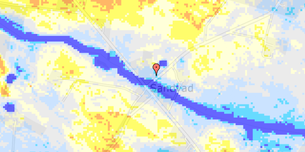 Ekstrem regn på Sandvadvej 40