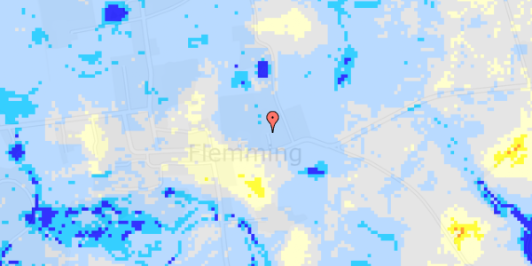 Ekstrem regn på Flemmingvej 22