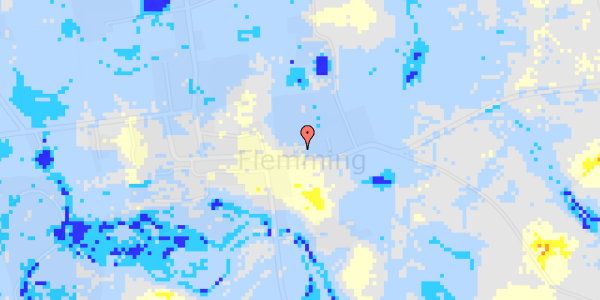 Ekstrem regn på Flemmingvej 24