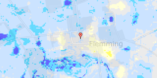 Ekstrem regn på Flemmingvej 39