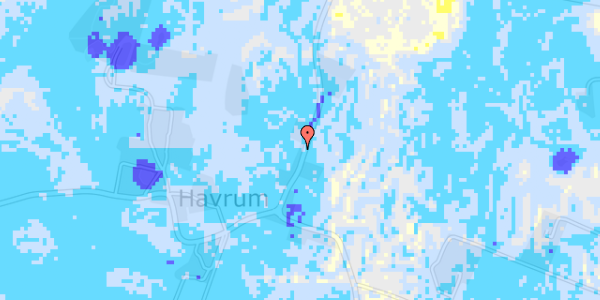 Ekstrem regn på Haurumvej 55