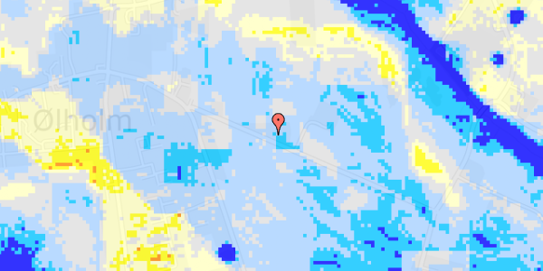 Ekstrem regn på Holmdalsvej 15