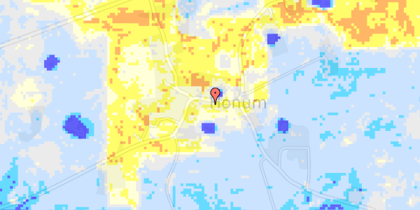 Ekstrem regn på Honumvej 40