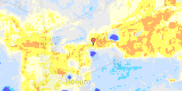 Ekstrem regn på Honumvej 48