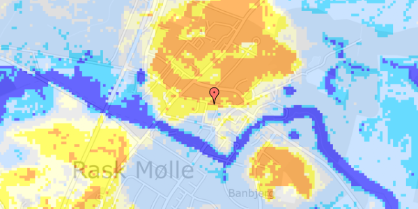 Ekstrem regn på Hovedgaden 18