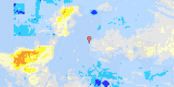 Ekstrem regn på Overbygård 55